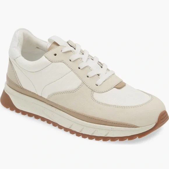 Women’s Madewell Kickoff Trainer Sneaker Cream Women’s Size 9 Men Size 7.5 - Picture 8 of 8